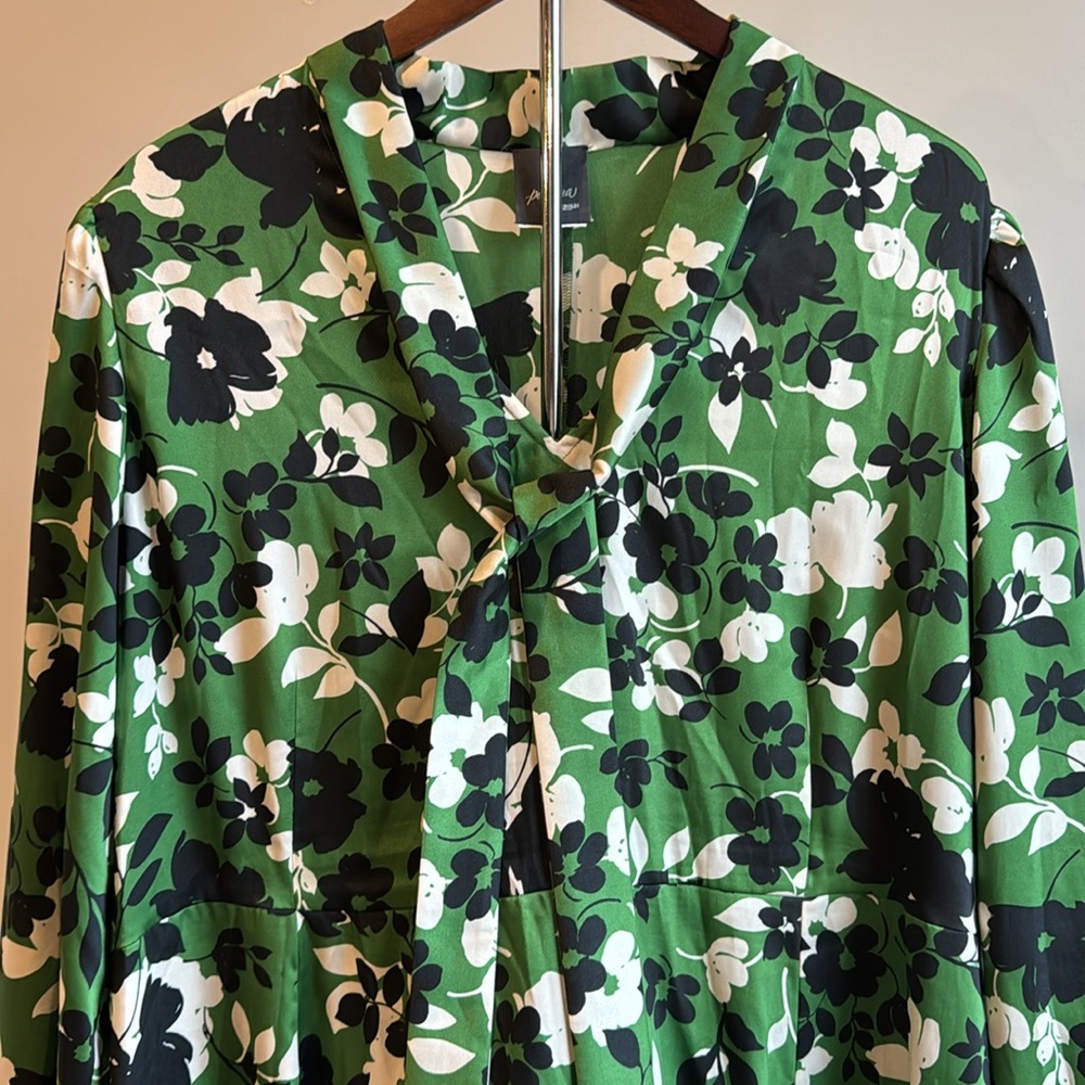 Marina Rinaldi (Persona) size 27 printed twill dress - Picture 6 of 7